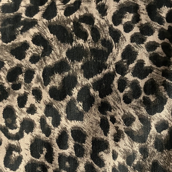 Express animal print leopard cheetah high waisted skinny jeans size 6 - Picture 2 of 4